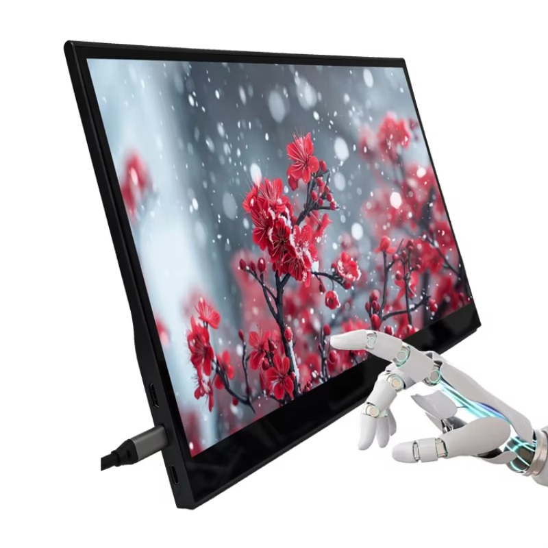 Pc Gaming Ultrawide Monitor - จอภาพพกพาแบบสัมผัสขนาด 15.6 นิ้ว ความละเอียด UHD พร้อมไฟแบ็คไลท์