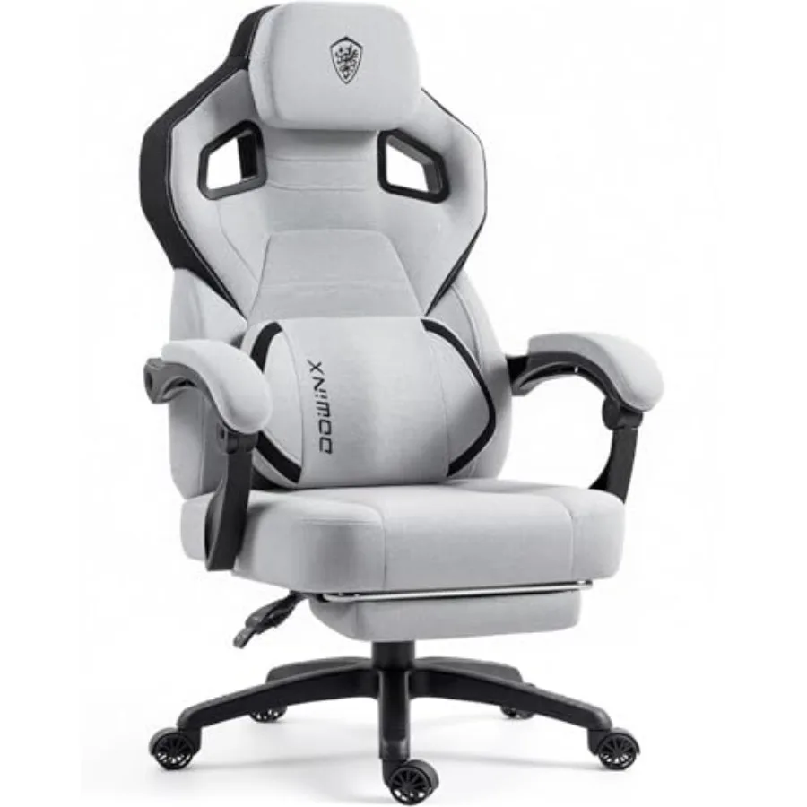 Gaming Chair - เก้าอี้เกมมิ่งขนาดใหญ่พิเศษและสูง พร้อมที่พักเท้า สำหรับการเล่นเกมต่อเนื่อง หนัง PU คุณภาพสูง