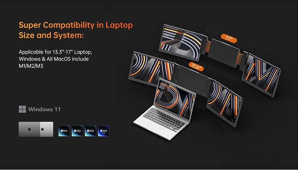 Pc Gaming Portable - จอคอมพิวเตอร์ LCD คู่ขนาด 13-14 นิ้ว สำหรับพีซี