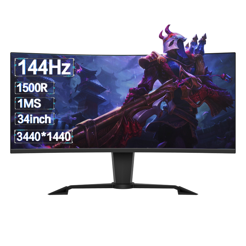 Pc Gaming Ultrawide Monitor - จอเกมมิ่งโค้งระดับไฮเอนด์ ขนาด 34 นิ้ว 144Hz จอคอมพิวเตอร์สำหรับเล่นเกม
