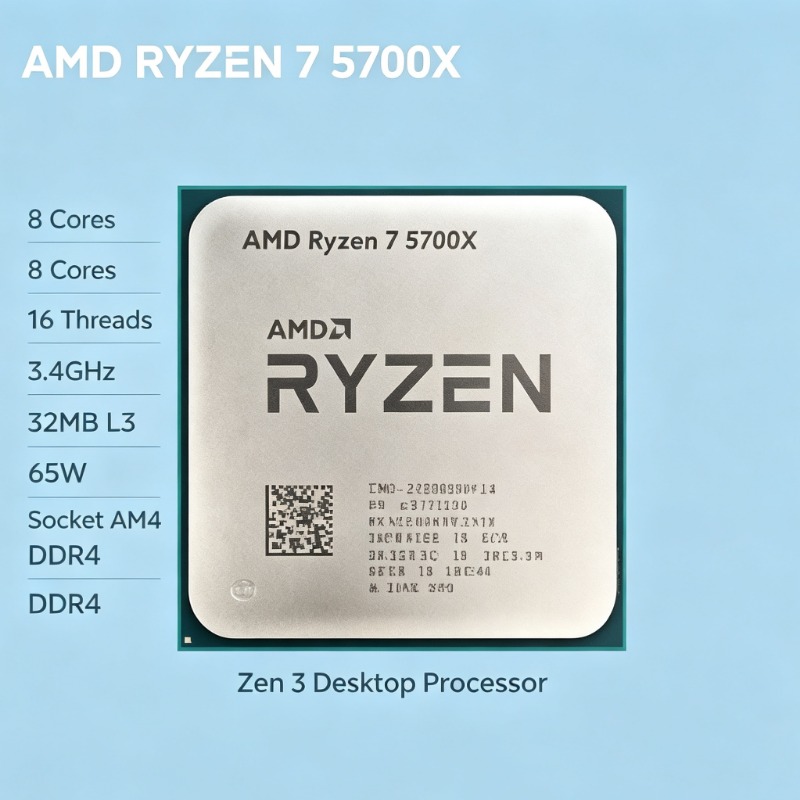 Amd Cpu Ryzen 7 - ซีพียู AMD Ryzen 7 5700X 65W