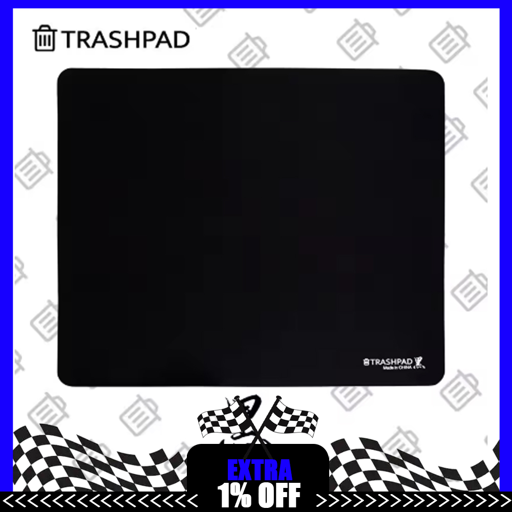 Pc Gaming Valorant - แผ่นรองเมาส์สำหรับเล่นเกม TRASHPAD BLACK แผ่นรองเมาส์ควบคุมความไวแบบ FPS กันลื่น