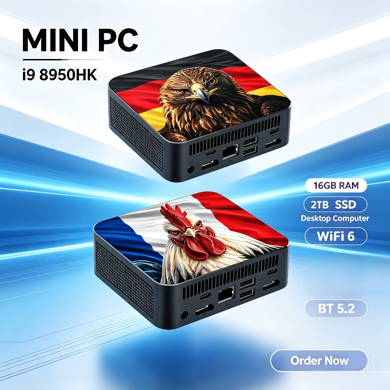 Pc Gaming Portable - คอมพิวเตอร์เกมมิ่งขนาดเล็ก Intel i9 8950HK 2026, RAM