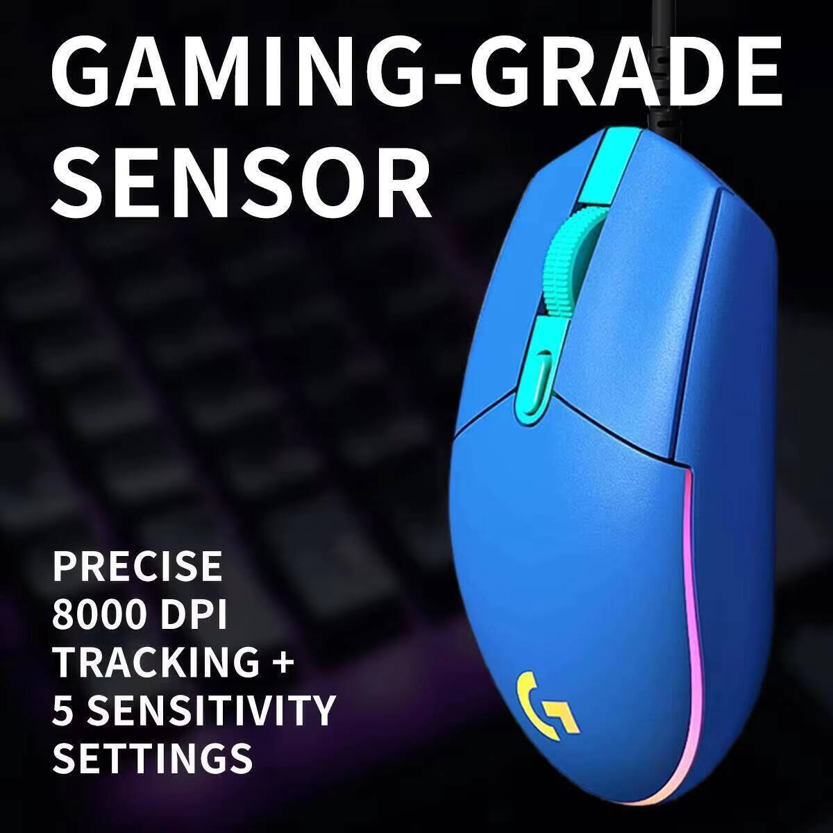 เมาส์เกมมิ่ง Logitech G203 LIG - Pc Gaming Logitech บทวิจารณ์และราคา