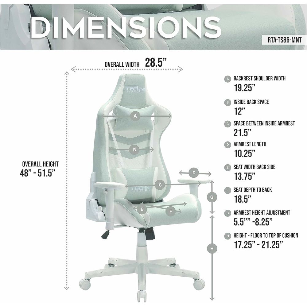 เก้าอี้เล่นเกมผ้าหลายชั้นสีเขี - Gaming Chair บทวิจารณ์และราคา