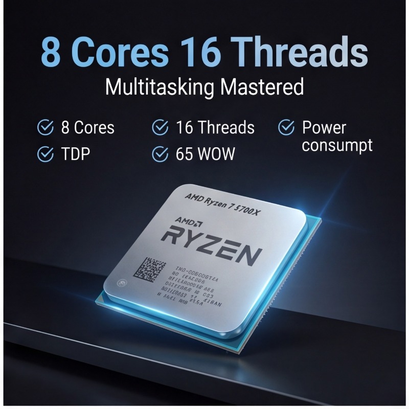 โปรเซสเซอร์ AMD Ryzen 7 5700X  - Amd Cpu Ryzen 7 บทวิจารณ์และราคา