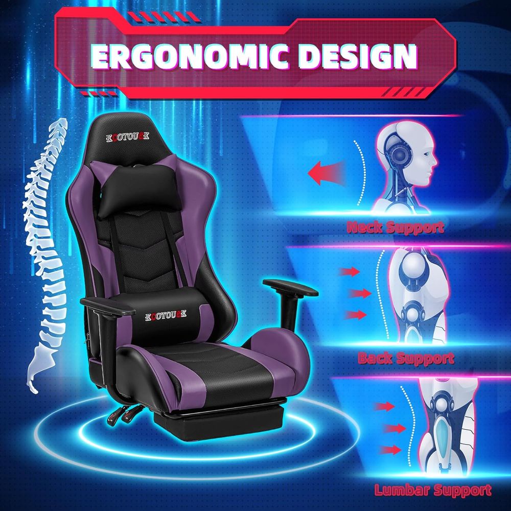 เก้าอี้เกมมิ่งสไตล์เรซซิ่งพร้อ - Gaming Chair บทวิจารณ์และราคา