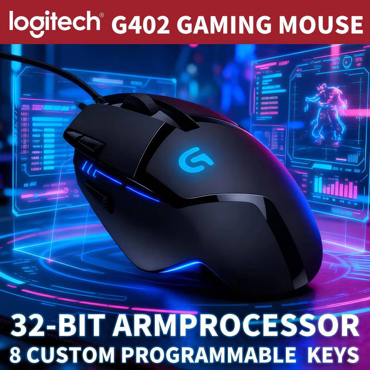 เมาส์เกมมิ่ง Logitech G402 พร้ - Pc Gaming Logitech บทวิจารณ์และราคา