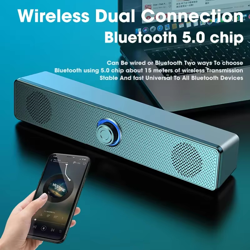 ลำโพงซาวด์บาร์บลูทูธ 5.0 ระบบเ - Gaming Speaker บทวิจารณ์และราคา