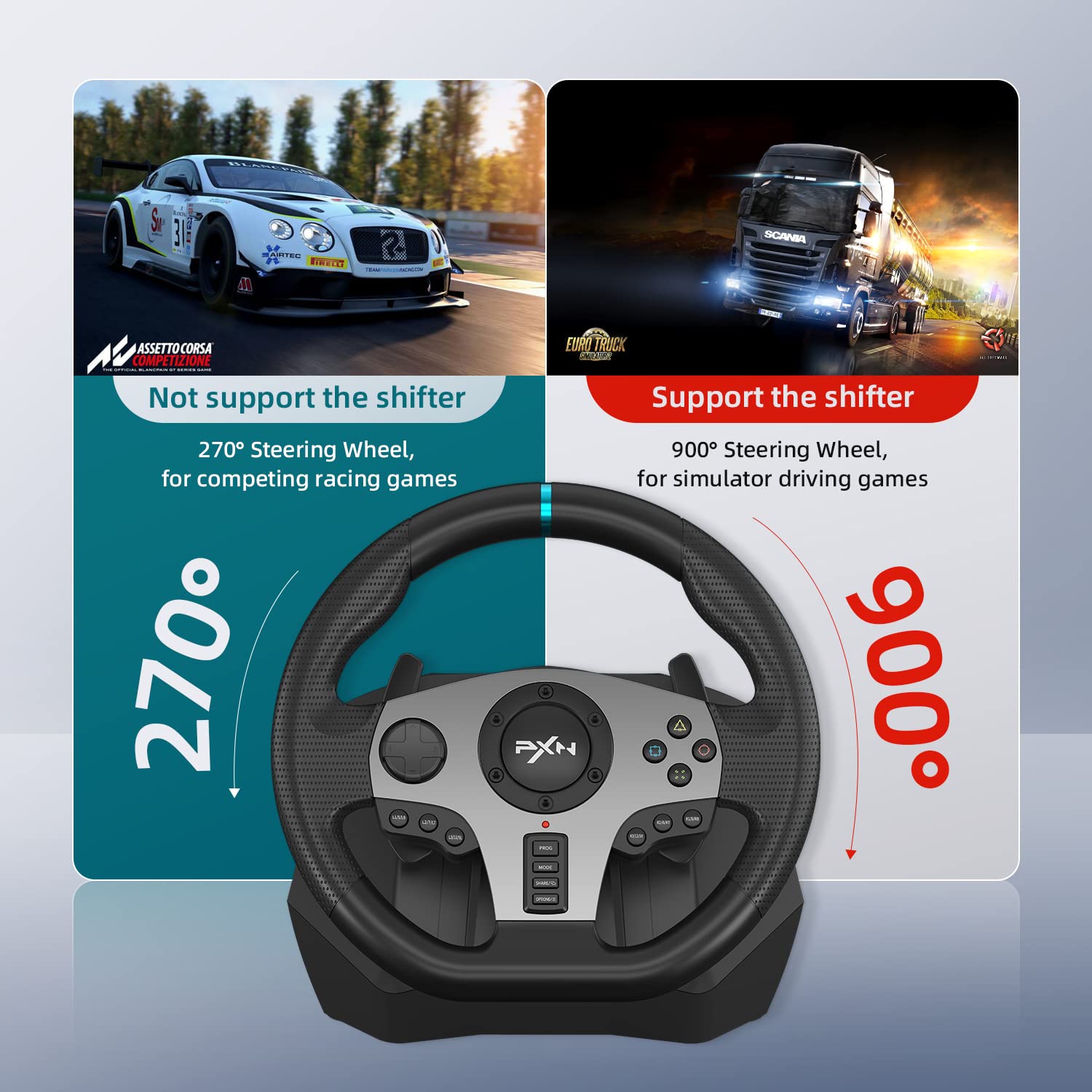 Pxn V9โวลต์ Setir mobil เกมพีซ - Pc Gaming Xgear บทวิจารณ์และราคา