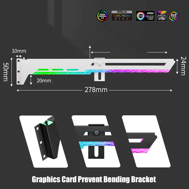 ที่ยึดการ์ดกราฟิก ป้องกันการโค - Pc Gaming Lian Li บทวิจารณ์และราคา