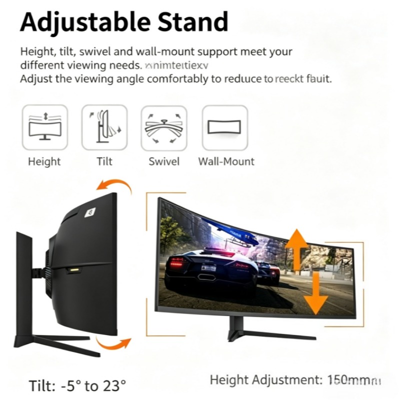 จอภาพโค้งขนาด 49 นิ้ว อัตราส่ว - Pc Gaming Ultrawide Monitor บทวิจารณ์และราคา