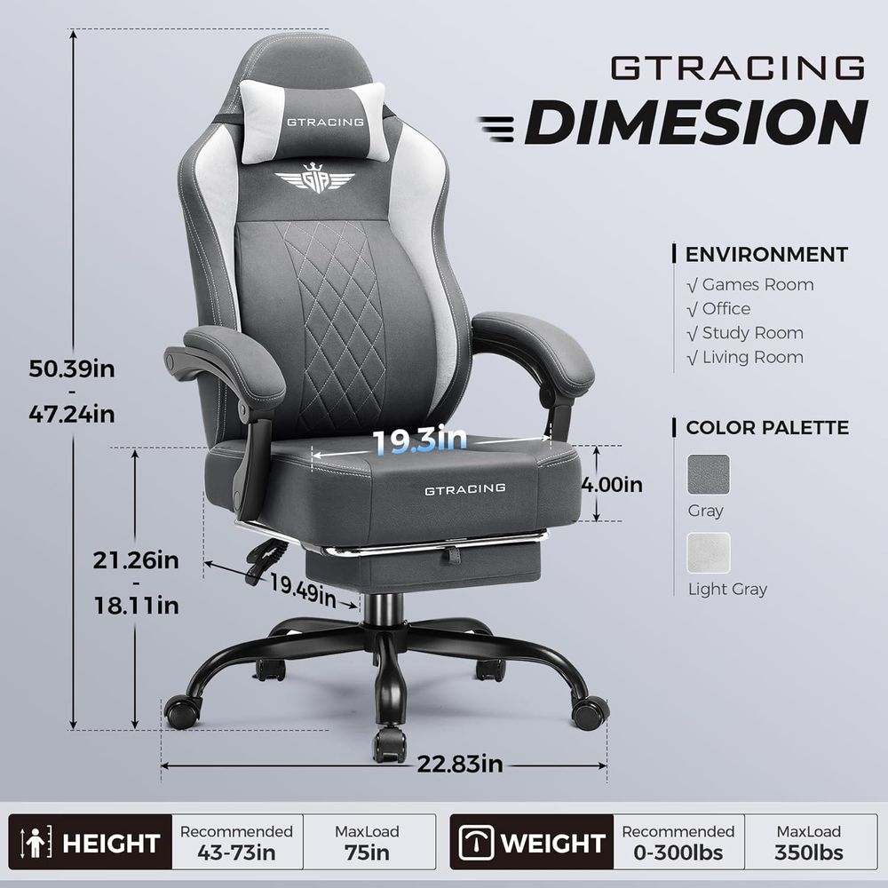 เก้าอี้เกมมิ่งพนักพิงสูงตามหลั - Gaming Chair บทวิจารณ์และราคา