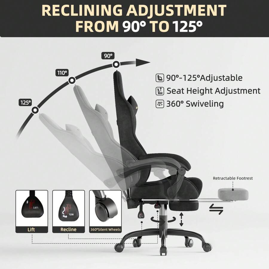 เก้าอี้เกมมิ่งพนักพิงสูง เก้าอ - Gaming Chair บทวิจารณ์และราคา