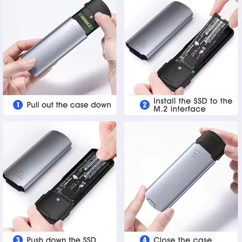 กล่องใส่ M2 NVMe SSD 10Gbps อล - Pc Gaming Portable บทวิจารณ์และราคา