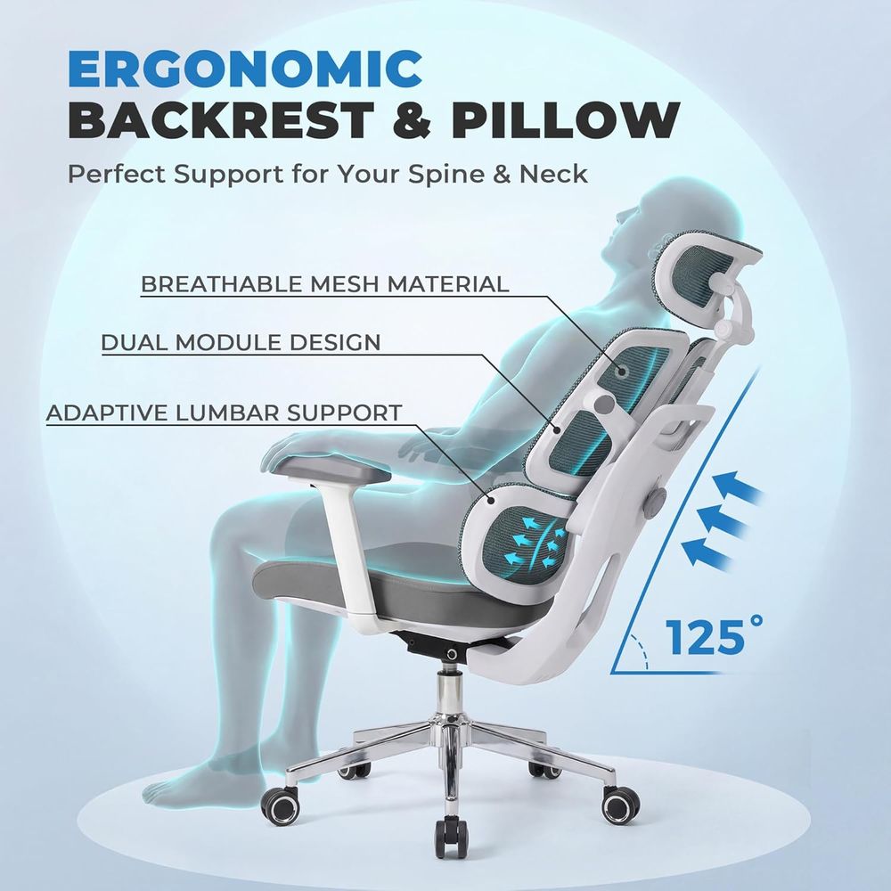 เก้าอี้สำนักงานตาข่ายแบบเออร์โ - Gaming Chair บทวิจารณ์และราคา