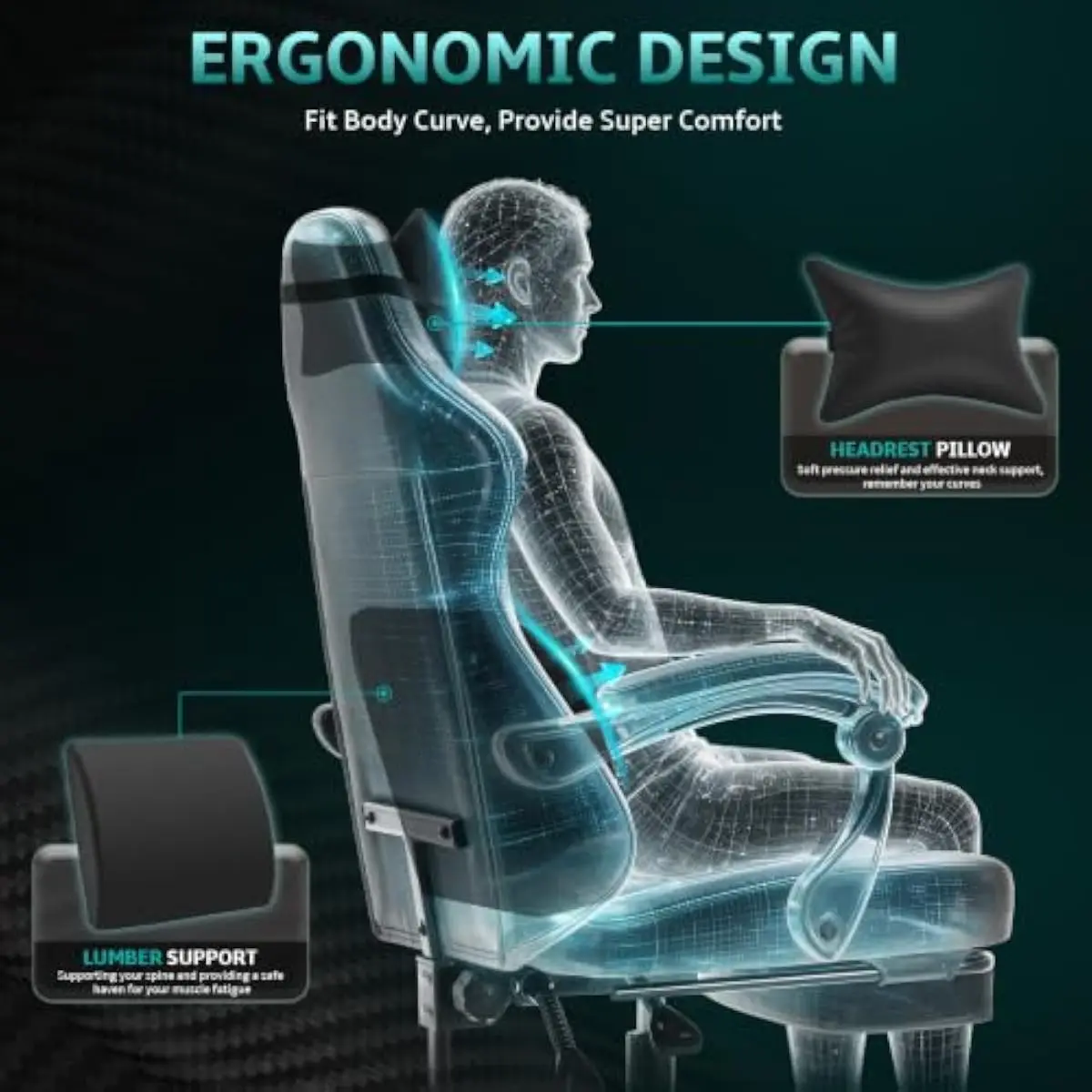เก้าอี้เกมมิ่งพนักพิงสูงตามหลั - Gaming Chair บทวิจารณ์และราคา