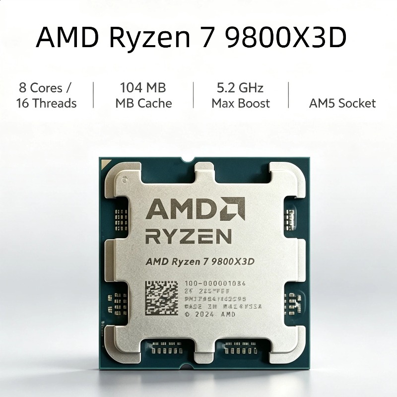 AMD Ryzen 7 9800X3D X3D ซีพียู - Amd Cpu Ryzen 7 บทวิจารณ์และราคา