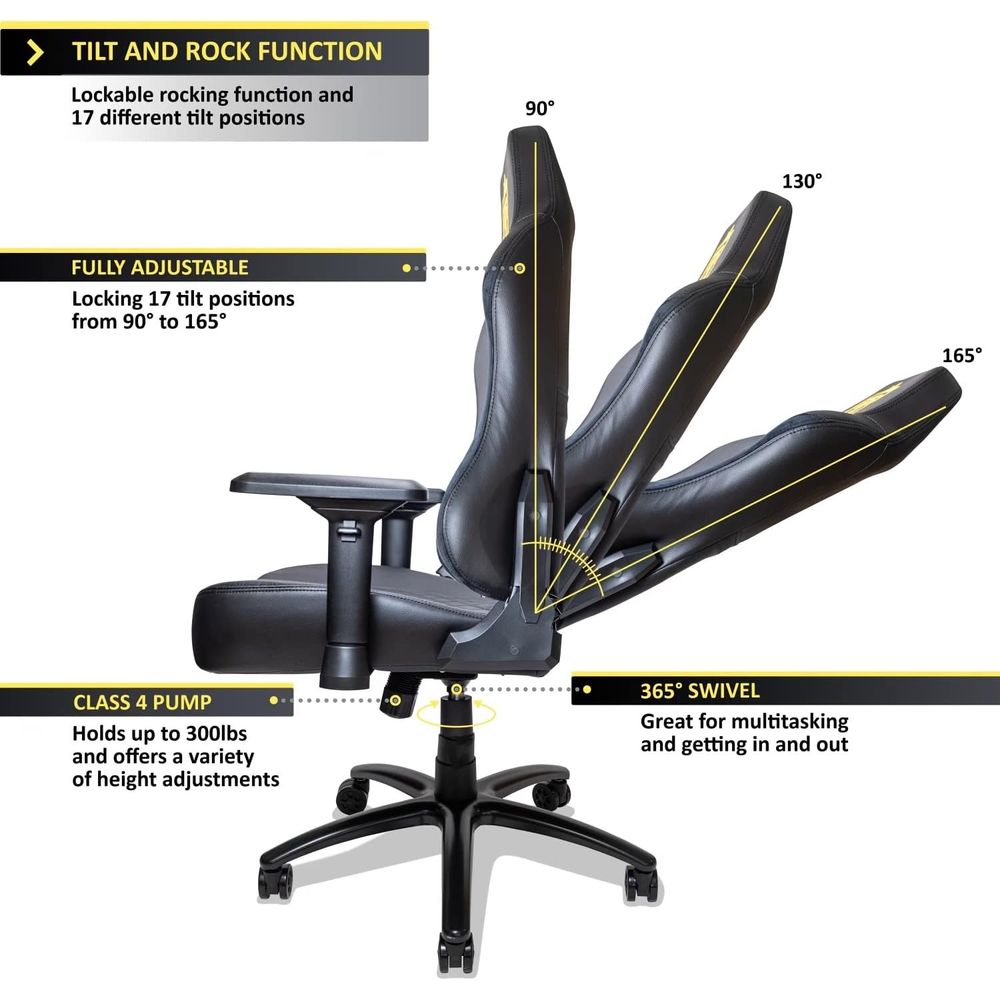 เก้าอี้เล่นเกมปรับเอนตามหลักสร - Gaming Chair บทวิจารณ์และราคา