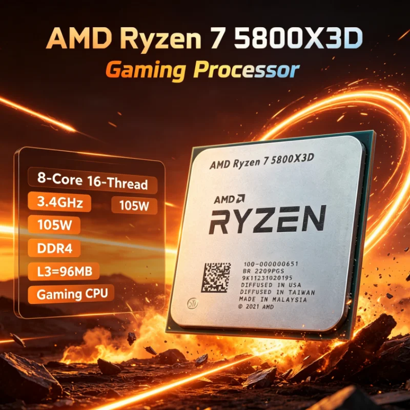 AMD R7 5800X3D 96 MB โปรเซสเซอ - Amd Cpu Ryzen 7 บทวิจารณ์และราคา